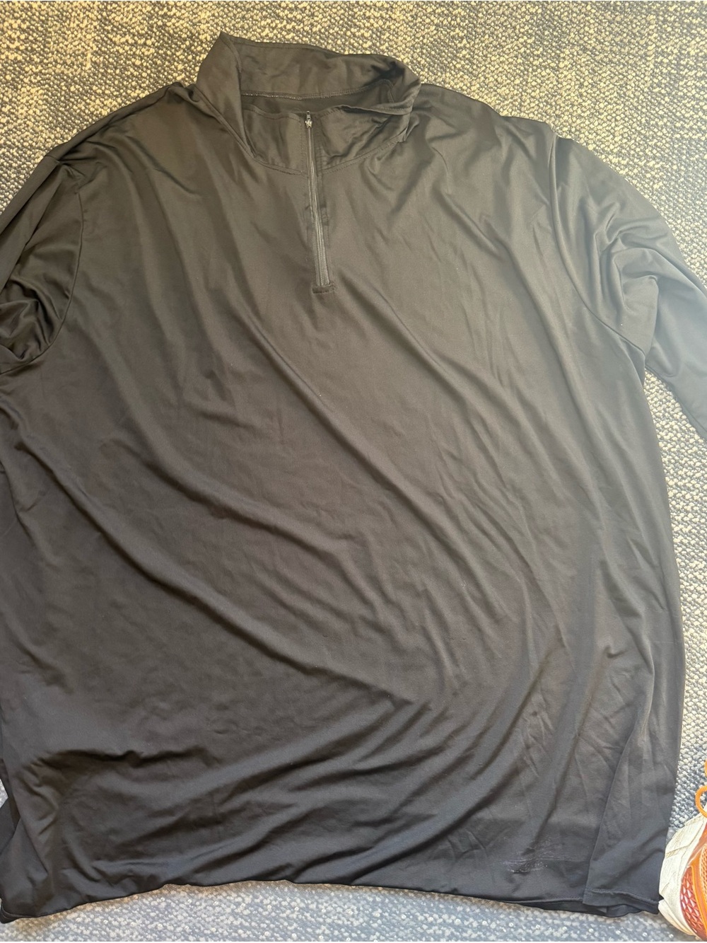 Essentials Men’s Black Quarter-Zip Pullover